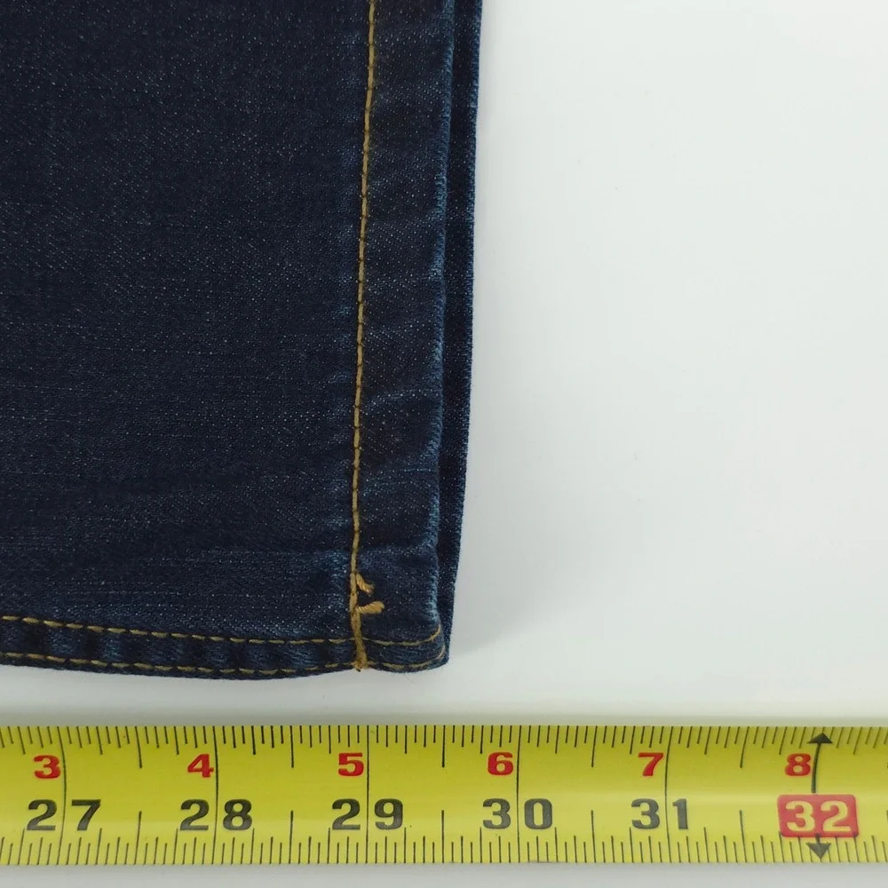 Timberland Mens Jeans 42 Dark Blue Indigo Straight Leg Rugged Denim
